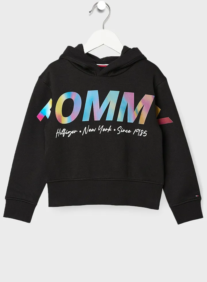 Kids Metallic Logo Hoodie