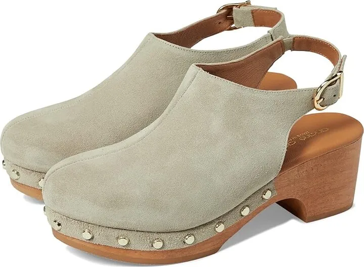 Andre Assous Skylar (Stone) Women's Clog Shoes