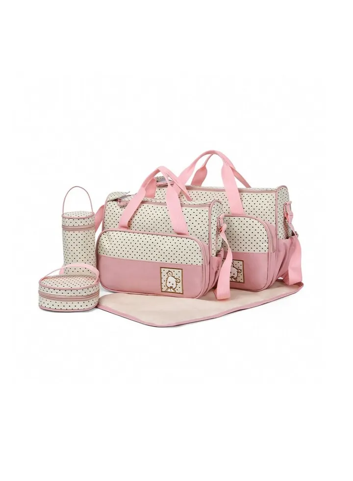 Five-piece set of mother and baby mummy bag large-capacity multi-functional mother waiting for delivery baby bag going out one shoulder Messenger diaper bag