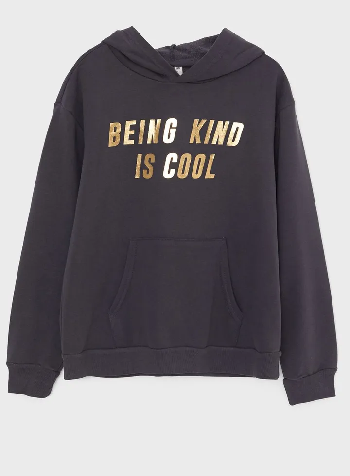 Kids Slogan Hoodie