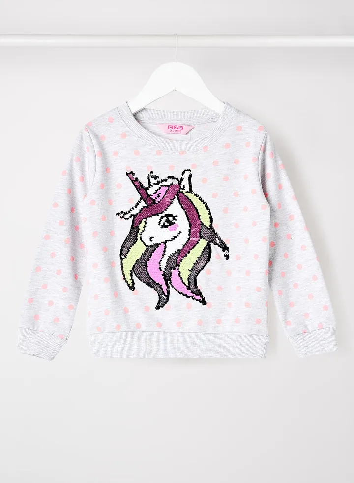 Fashion Sweatshirt Grey Melange