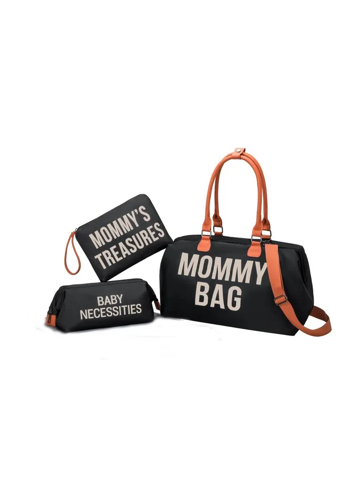 Diaper bag five-piece set baby mother bag fashion portable mother and baby tote bag multi-functional travel bag