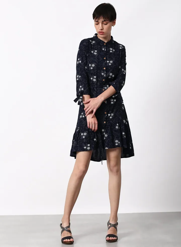 Regular Fit Casual Dress Navy