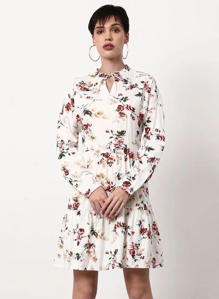 Regular Fit Casual Dress White