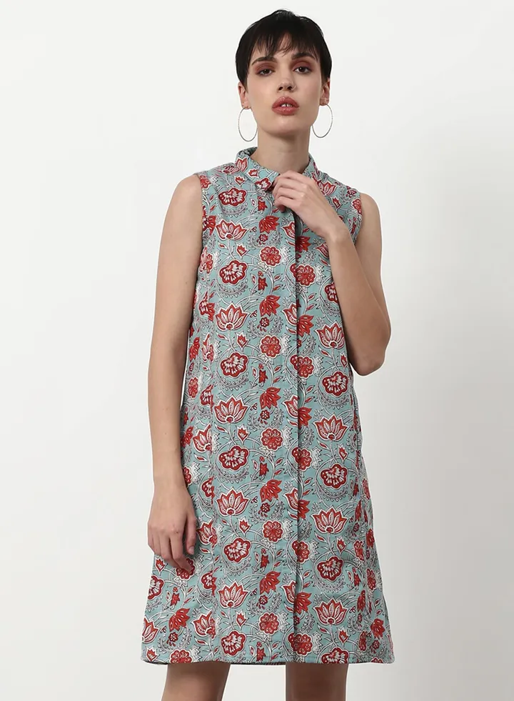 Regular Fit Casual Dress Grey