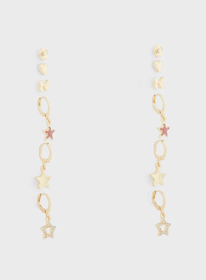 6 Pair Earring Set