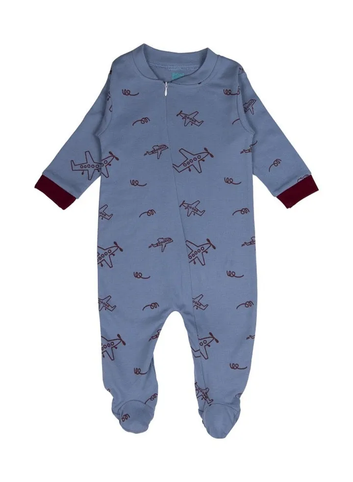 BabiesBasic 100% cotton Printed Long Sleeves Jumpsuit/Romper/Sleepsuit with feet covering for babies