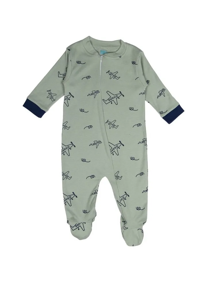 BabiesBasic 100% cotton Printed Long Sleeves Jumpsuit/Romper/Sleepsuit with feet covering for babies