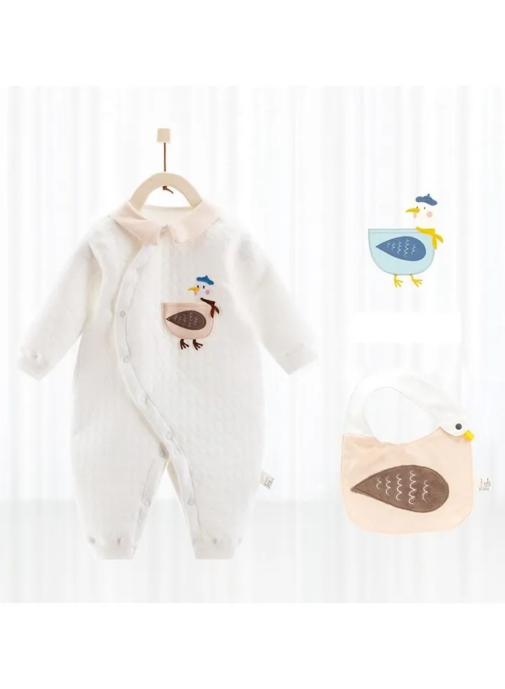 Infant Cotton Three-layer Thermal Silk Jumpsuit