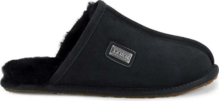 Sheepskin & Suede Mule Slippers