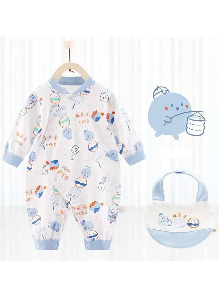 Newborn Long-sleeved Cotton Jumpsuit