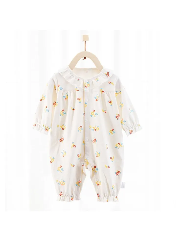 Newborn Long-sleeved Cotton Jumpsuit