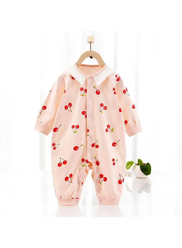 Baby Jumpsuit With Long Sleeves Cotton