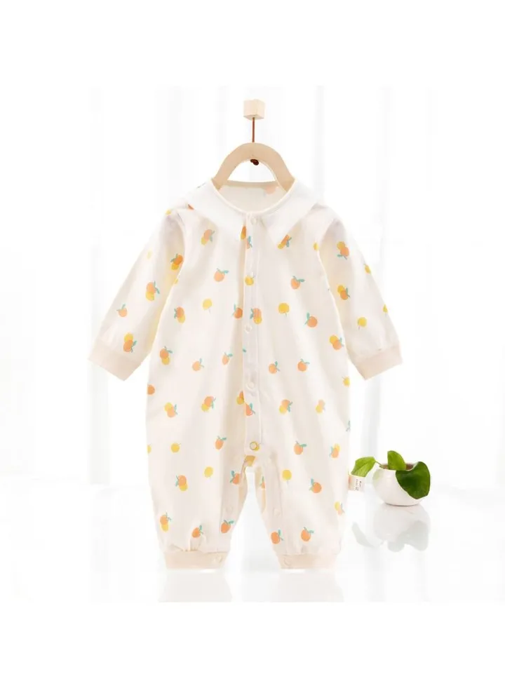 Baby Jumpsuit With Long Sleeves Cotton