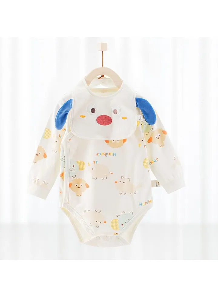Baby Cotton Long-sleeved Comfort Jumpsuit With Bib