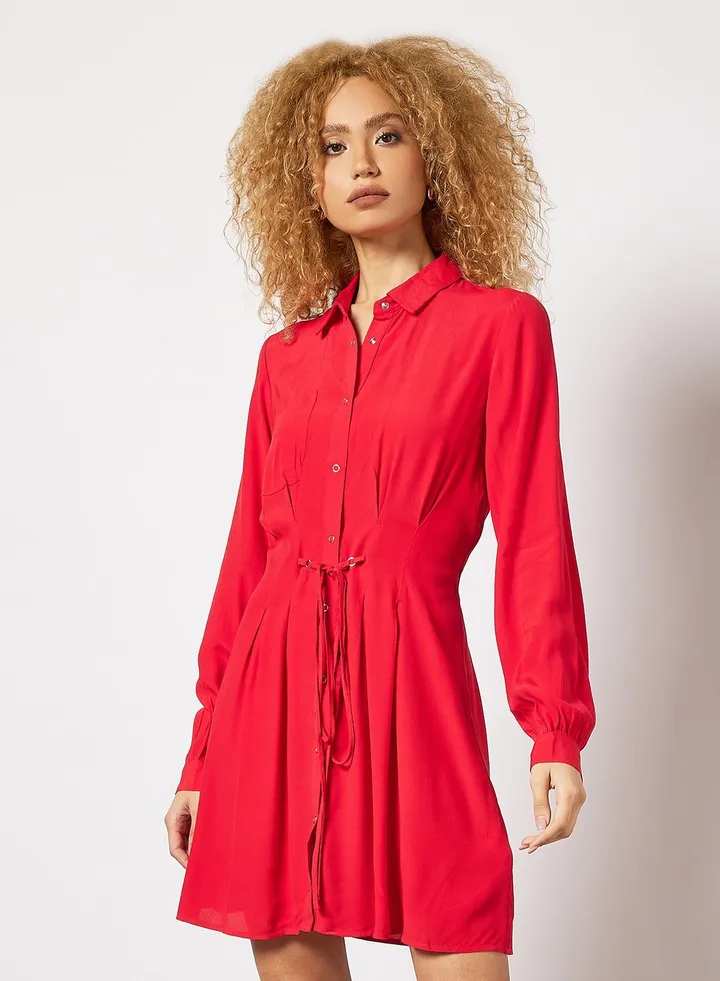 Belted Shirt Dress
