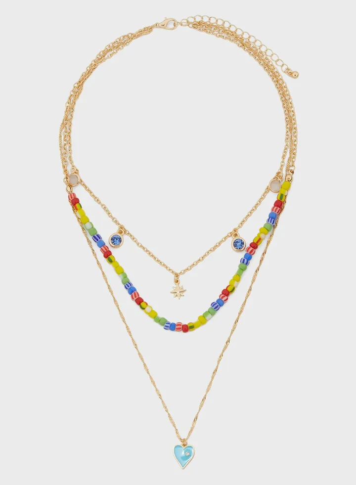 Layered Heart Necklace