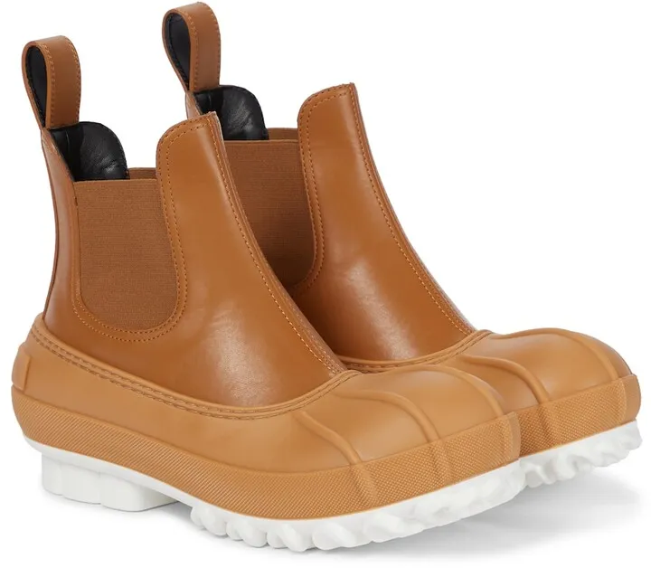 Duck City faux leather Chelsea boots