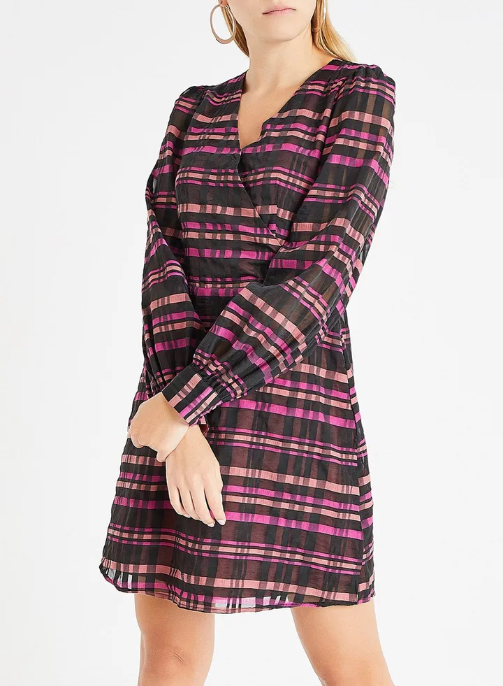 Danielle V-Neck Dress Multicolour