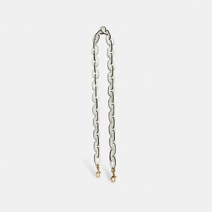 Leather Covered Chain Strap