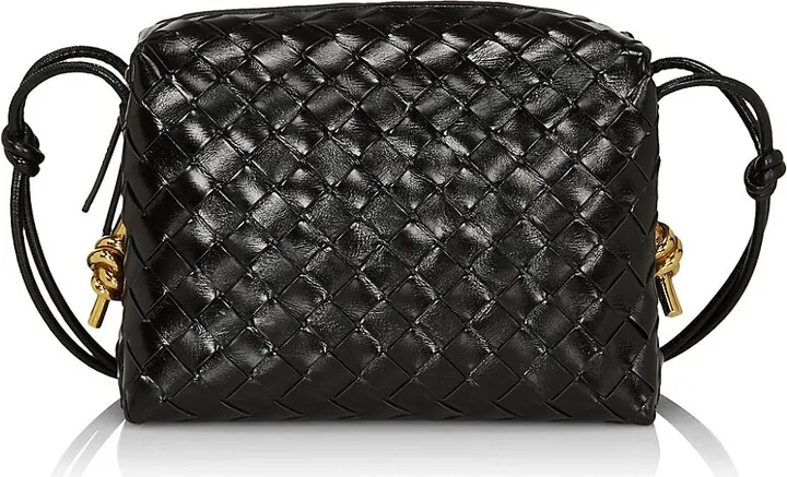 Medium Intrecciato Leather Camera Bag