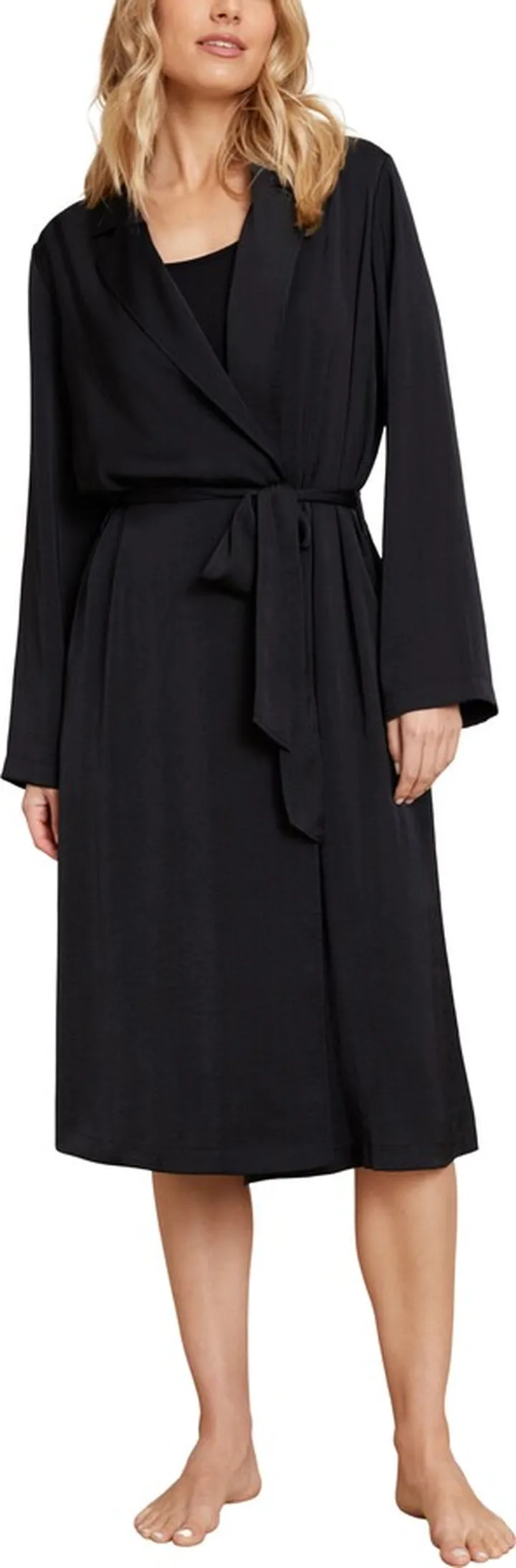 Tie Waist Satin Robe