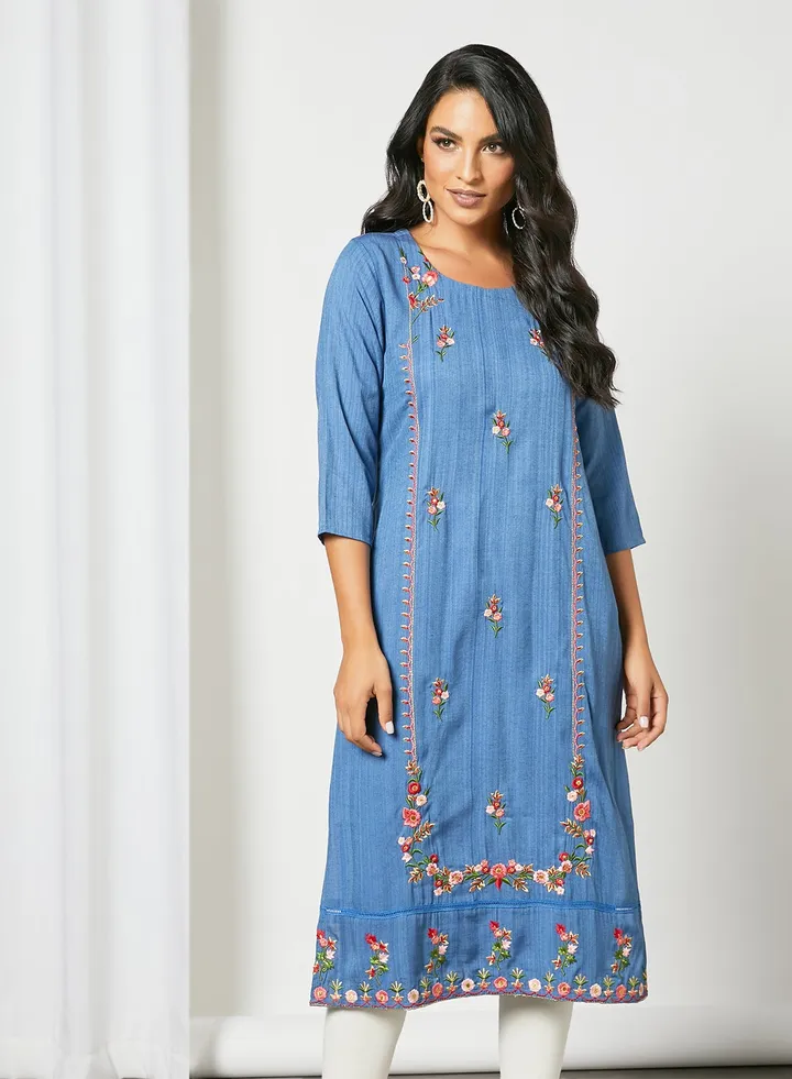Trendy Elegant Kurta Blue