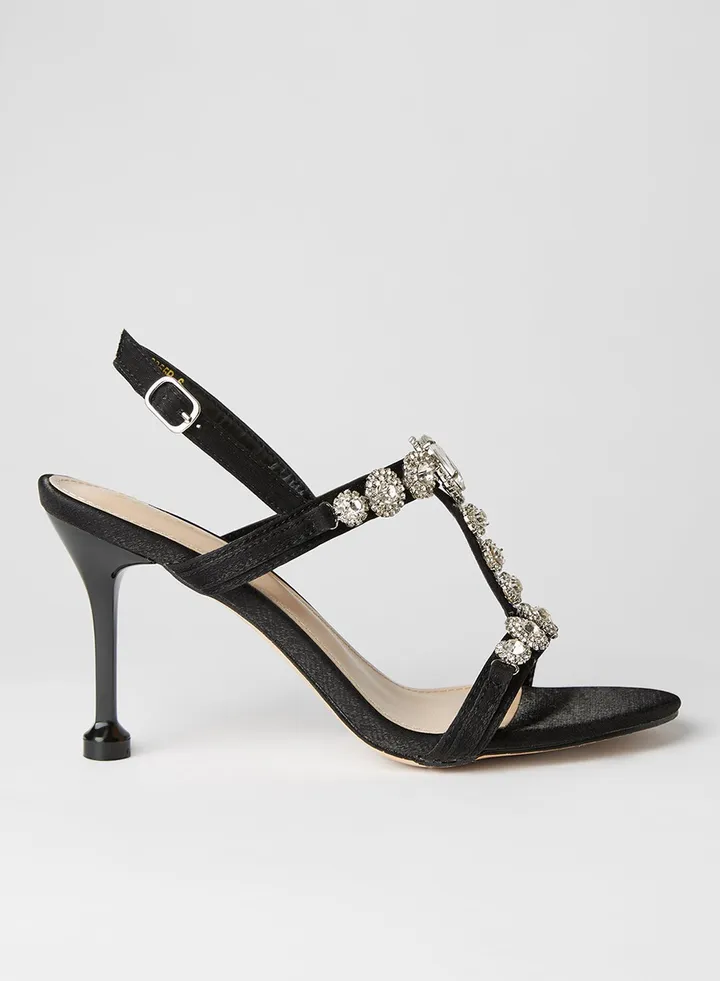 Comfortable Wear Buckle Closure Sandals Black