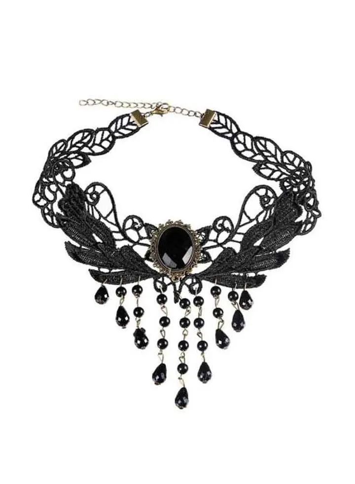 Lace Hollow Out Design Choker Necklace