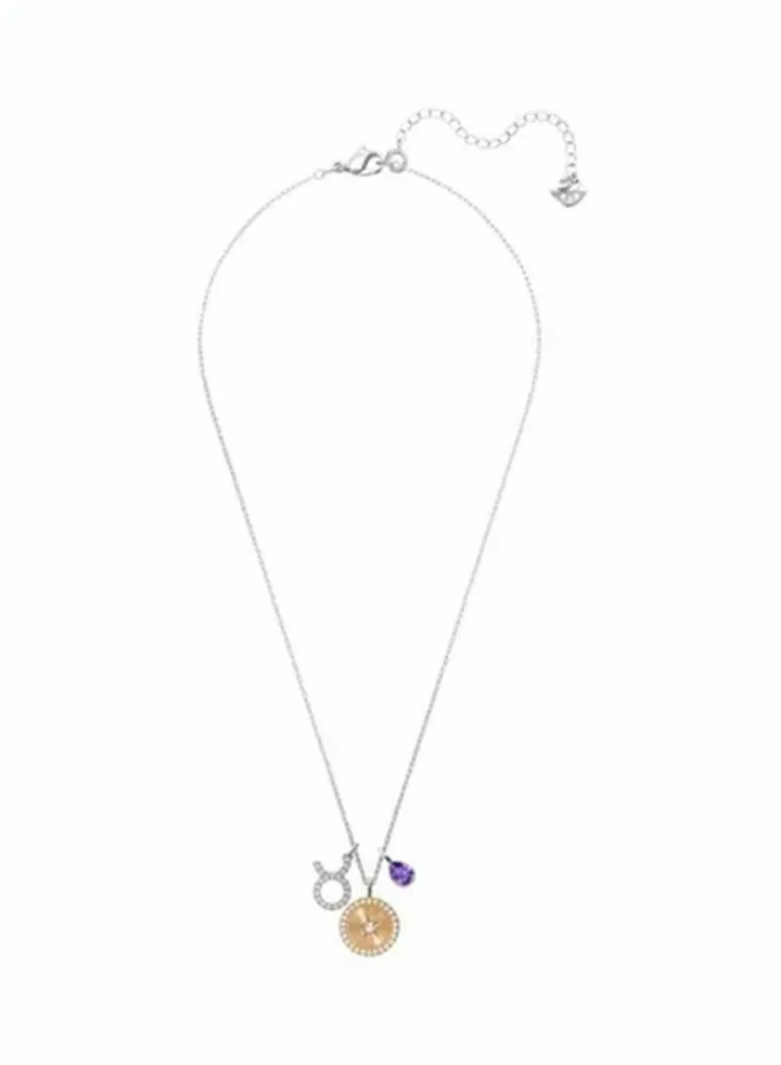 SWAROVSKl Zodiac Taurus Rhodium Plated Pendant