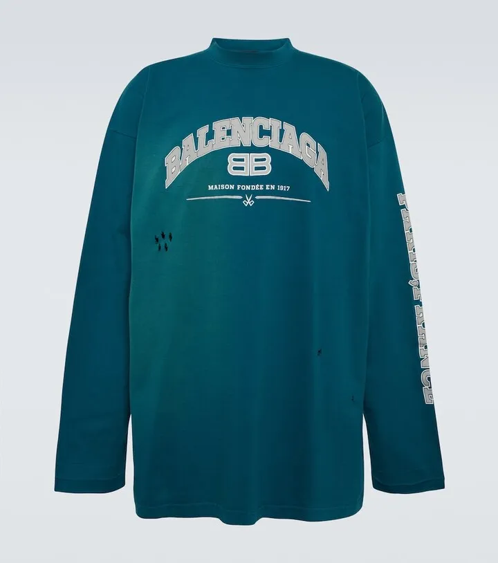 Maison cotton long-sleeved T-shirt