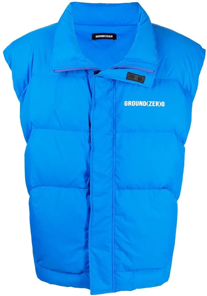 Logo-Print Padded Gilet