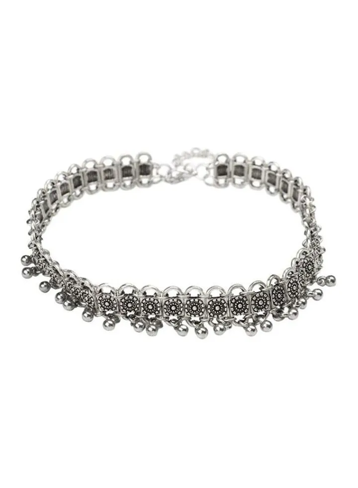 Alloy Tocona Flower Choker Necklace