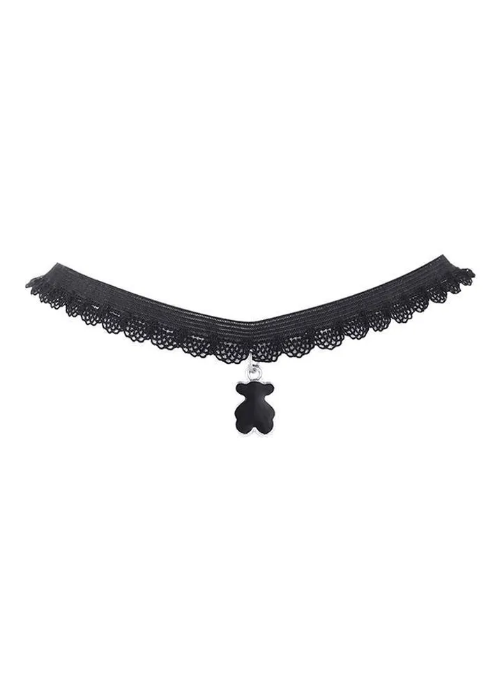 Lace Elegant Design Choker Necklace Black