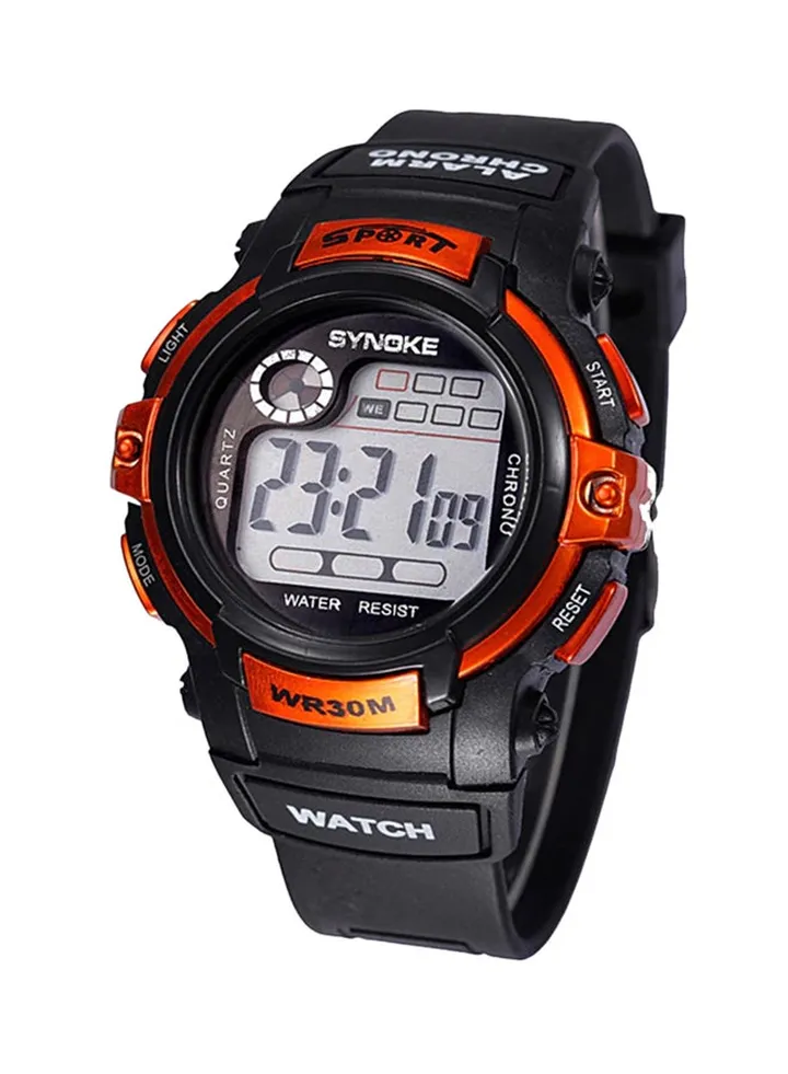boys Water Resistant Resin Digital Wrist Watch With Alarm And Date Function 506