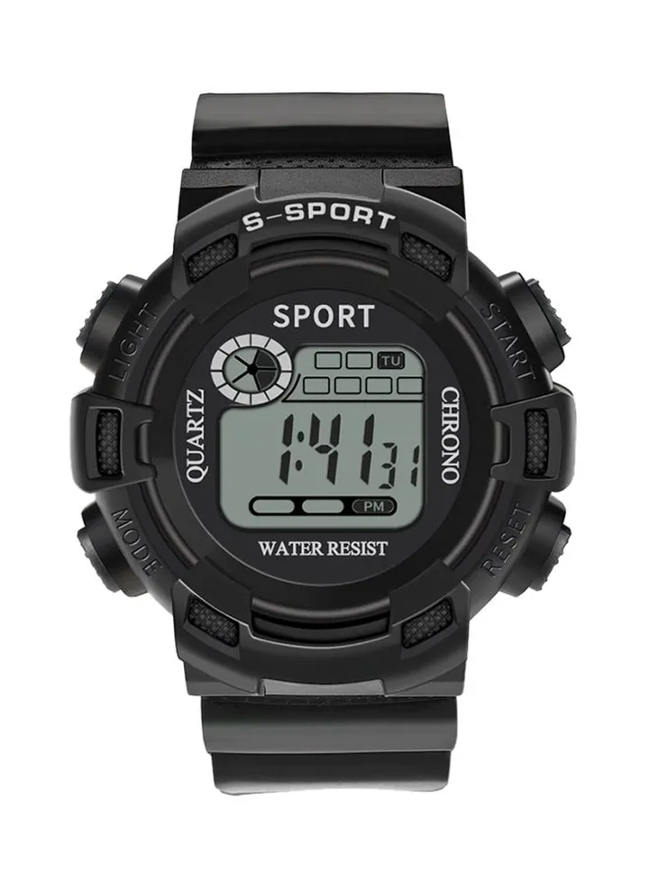 boys Water Resistant Resin Digital Wrist Watch With Alarm And Date Function 503
