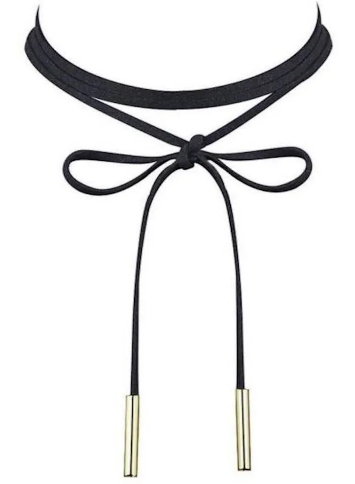 Victorian Romance Velvet And Gold-plated Choker Necklace