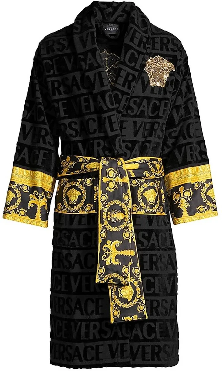Logo Toweling Baroque Bathrobe