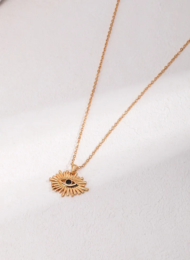 Retro personalized sterling silver, gold necklace, adjustable length