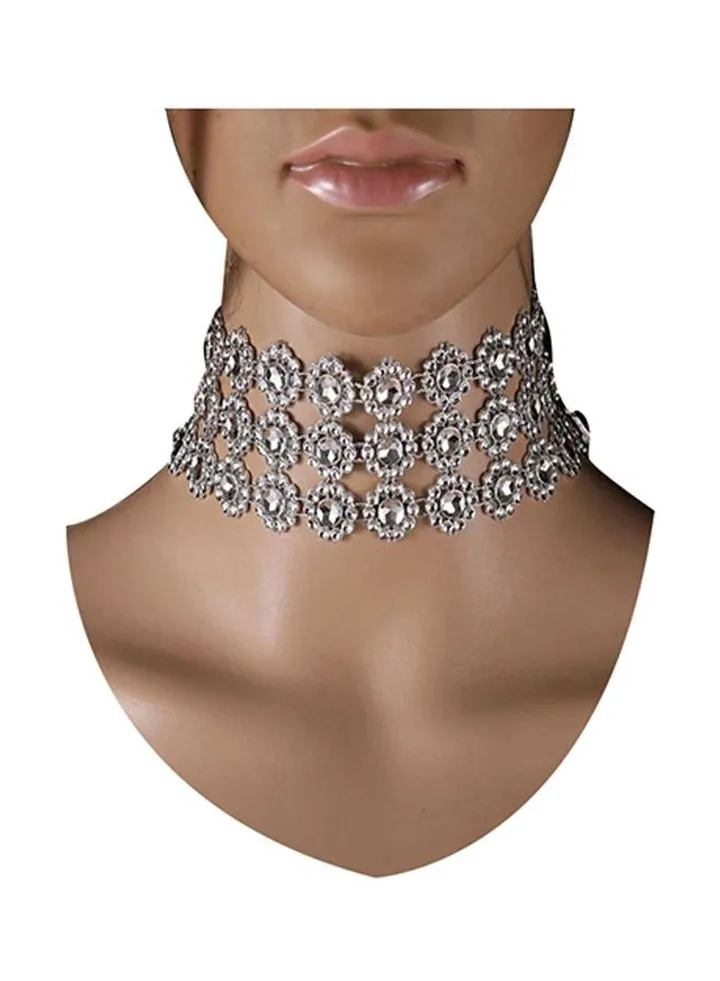Rhinestone Studded Choker