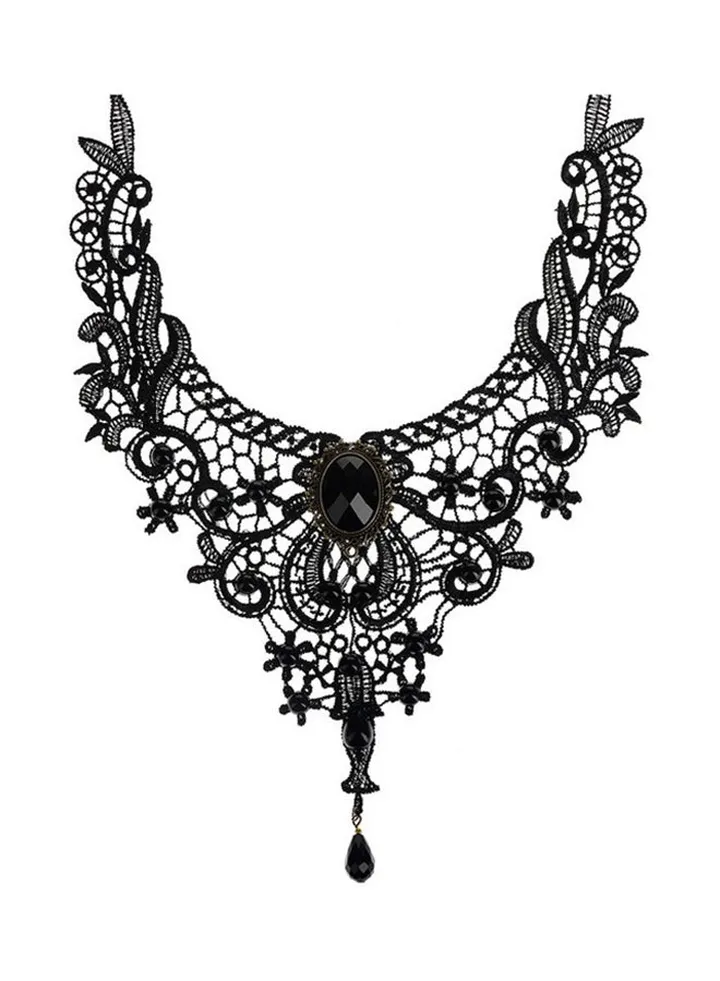 Alloy Retro Gem Necklace