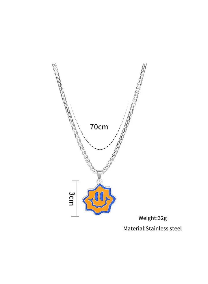 Funny emoji necklace