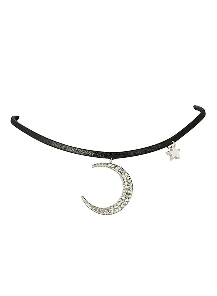 Elegant Design Moon Choker Necklace
