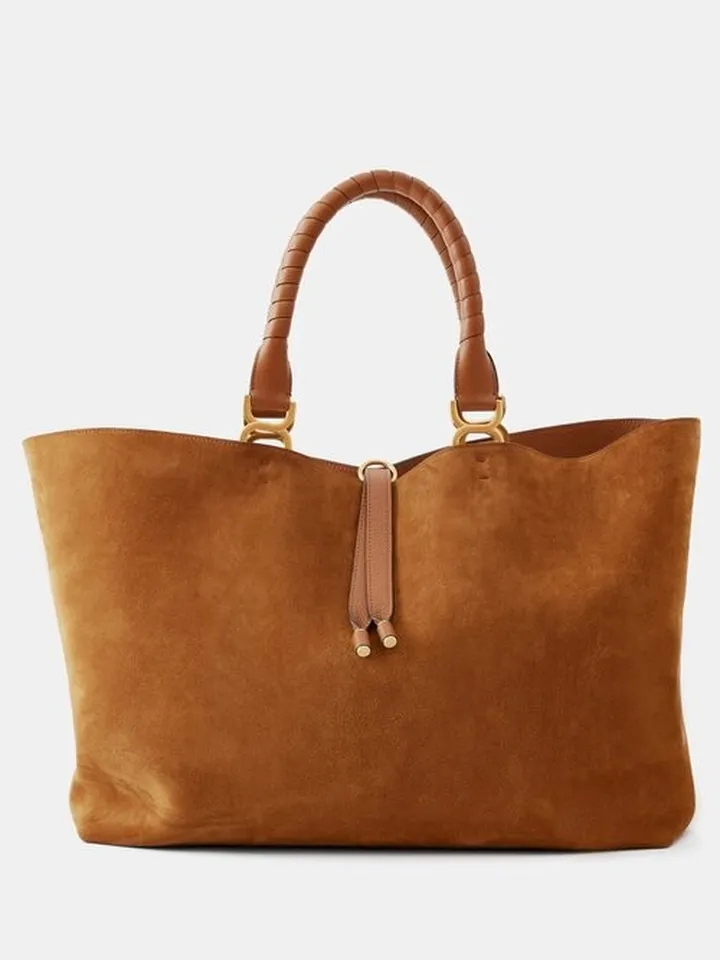 Marcie Large Suede Tote Bag