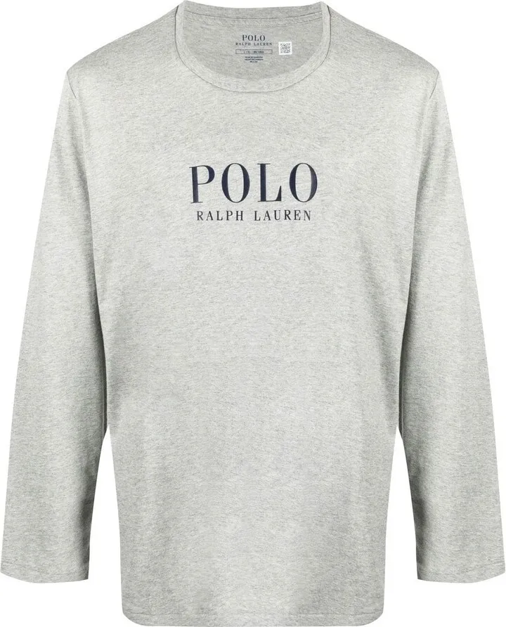 logo-print long-sleeved T-shirt