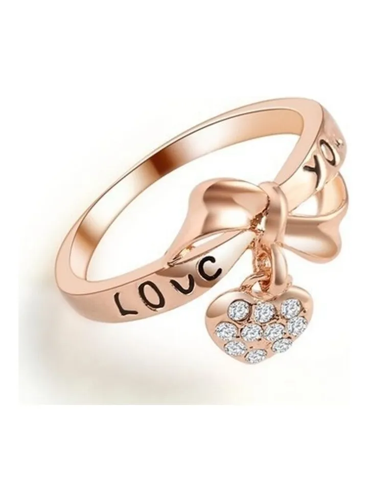 Women Zircon Heart Ring