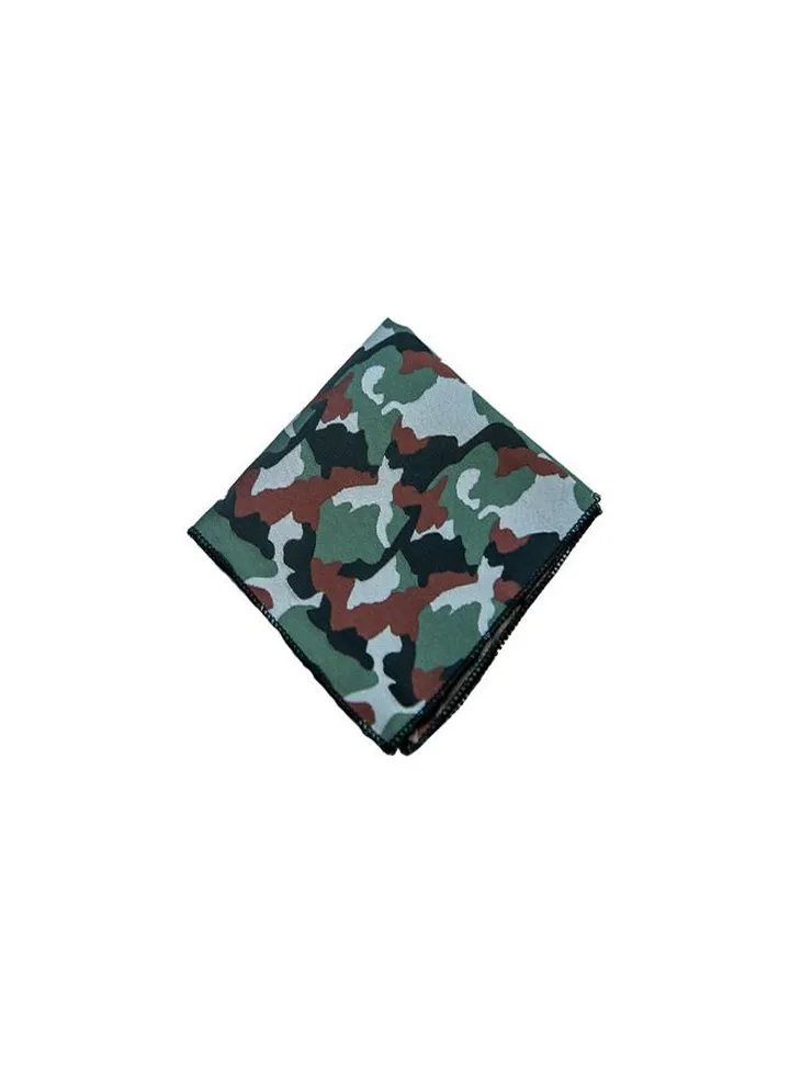Men`s Square Pocket Handkerchief- Army