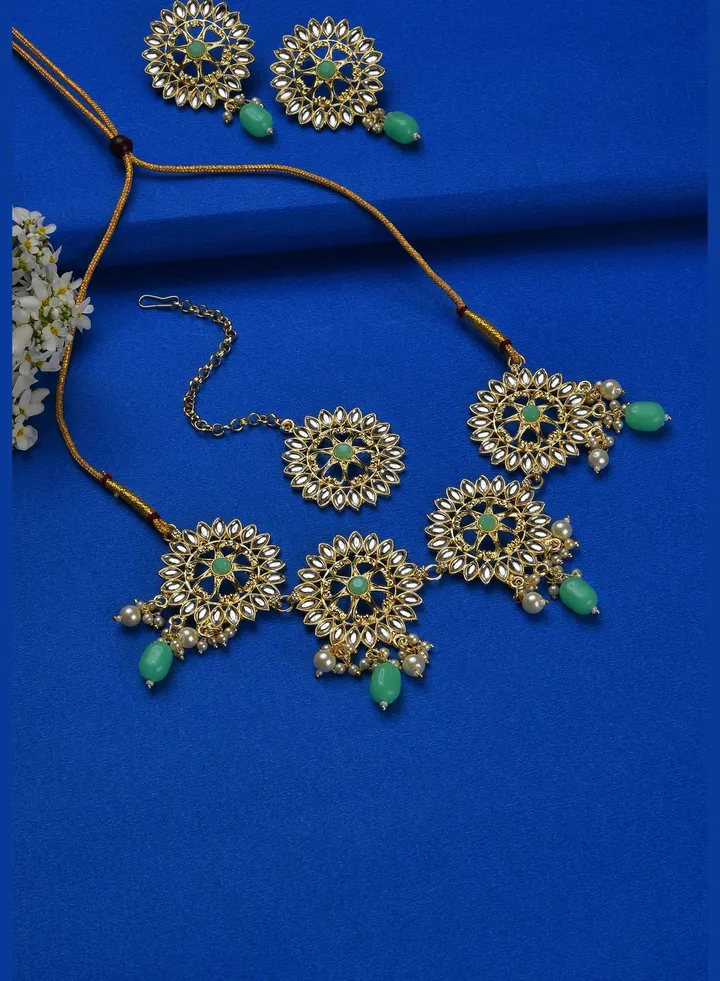 Kundan Gold Plated Necklace Set