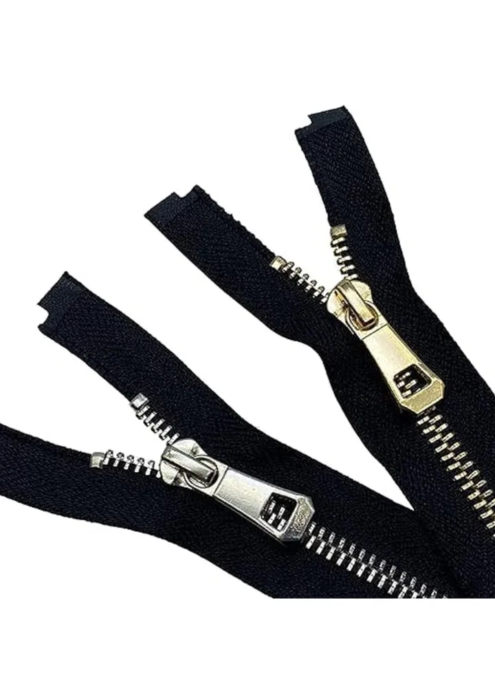 Pack of 2 Zip Metal Zip Separable Zip for Jackets 65 cm