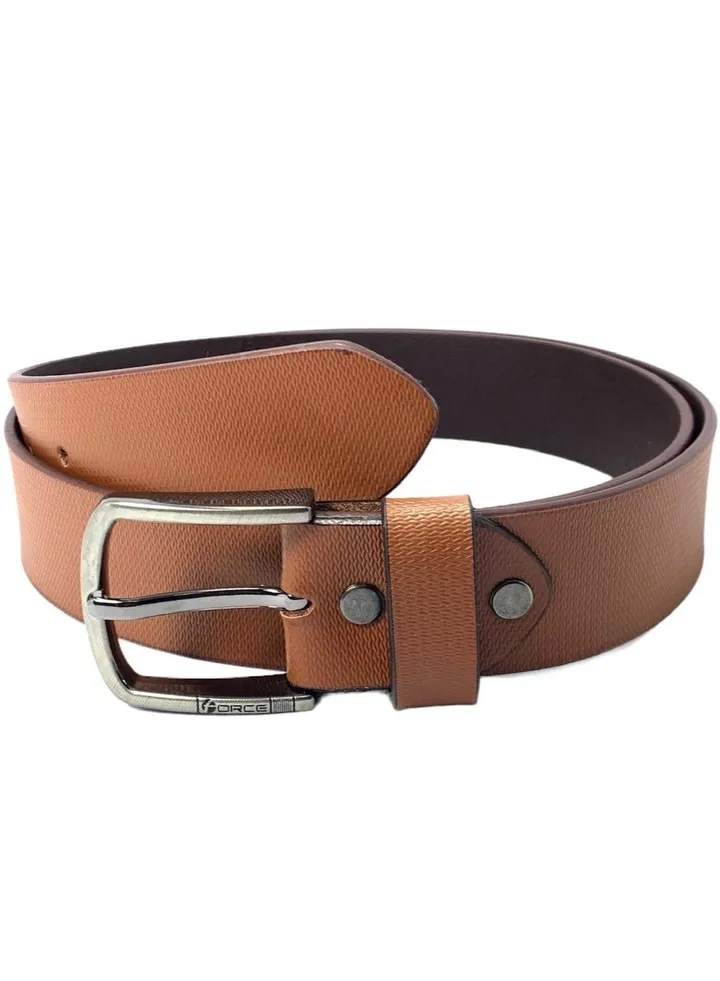 Force Genuine Leather Men's Belt Print Texas Belt for men Honey 40MM Belts for men PTX-404 (Tan) by Milano Leather